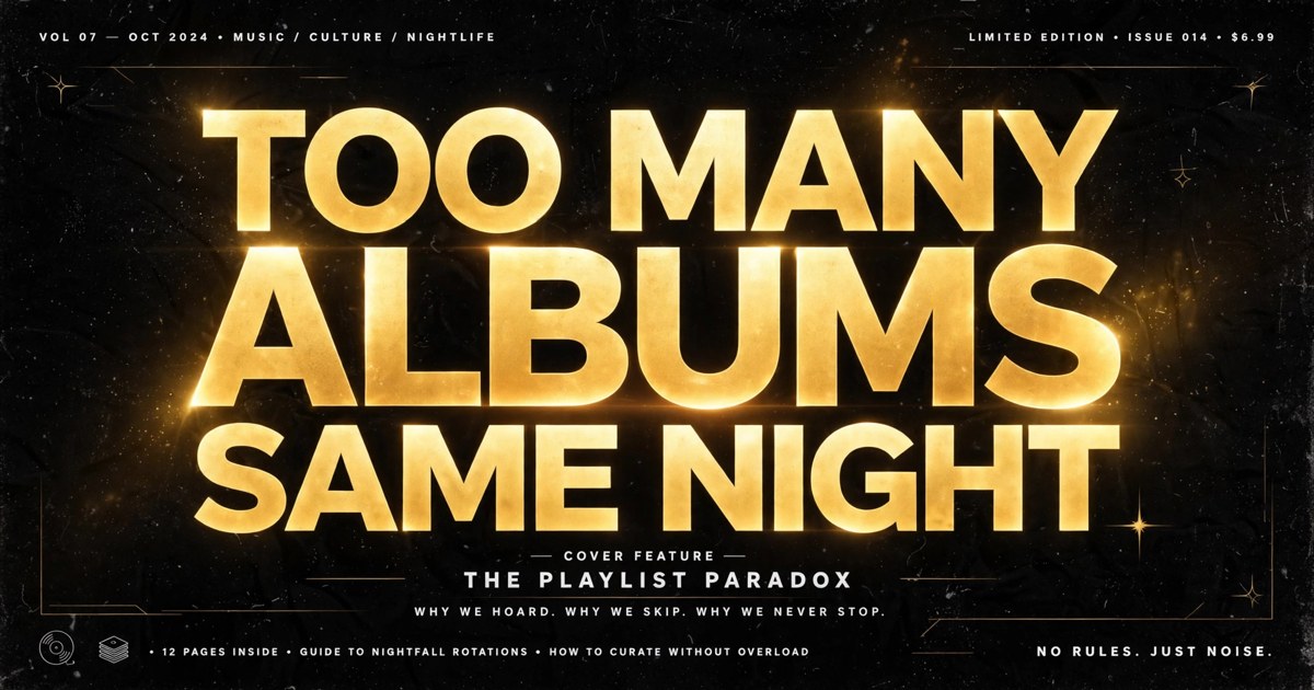 Too Many Albums Drop Same Night