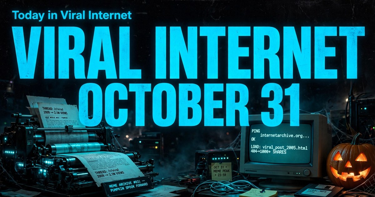Today in Viral Internet: October 31