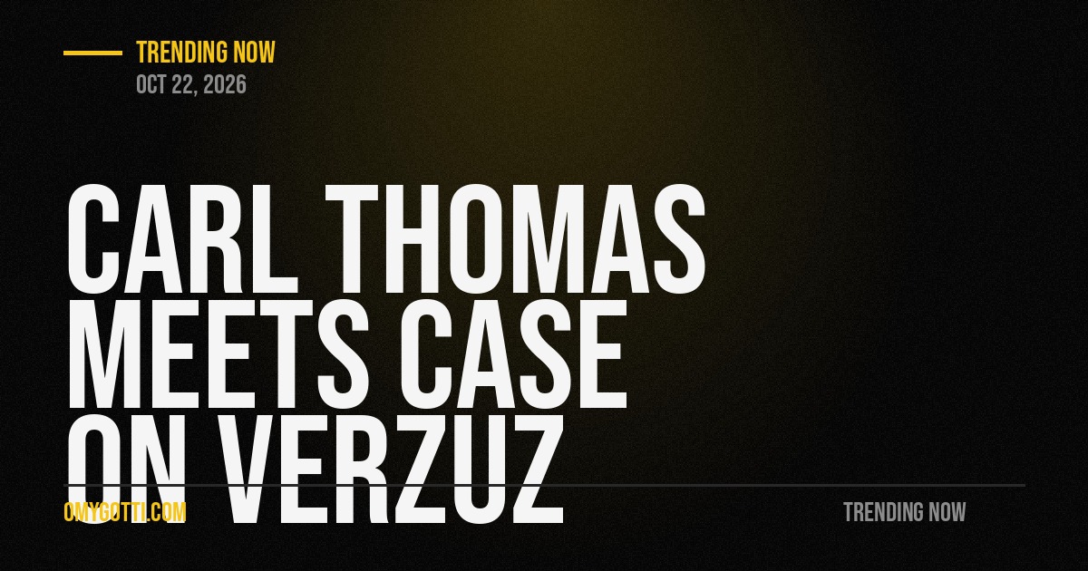 Carl Thomas Meets Case On Verzuz Tonight