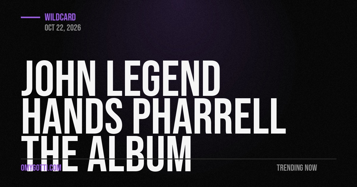 John Legend Hands Pharrell The Whole Album